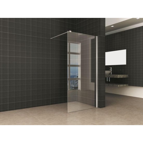 inloopdouche + RVS profiel 1200x2000 10mm NANO glas