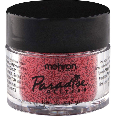 Mehron - Paradise Glitter voor Schmink en Grime - Bordeauxrood
