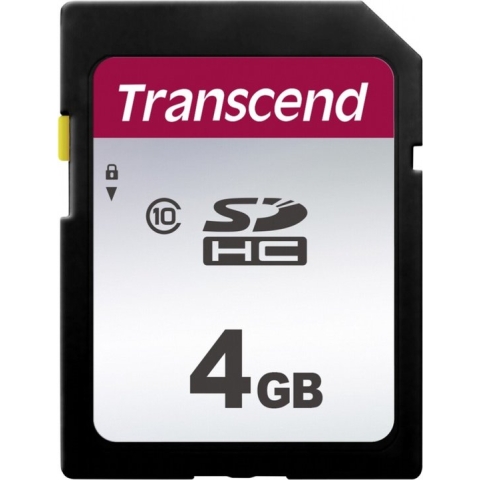 Transcend 300S - Flashgeheugenkaart - 4 GB - Class 10 - SDHC