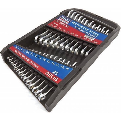 HBM 25-delige set steekringsleutels (METRISCH)