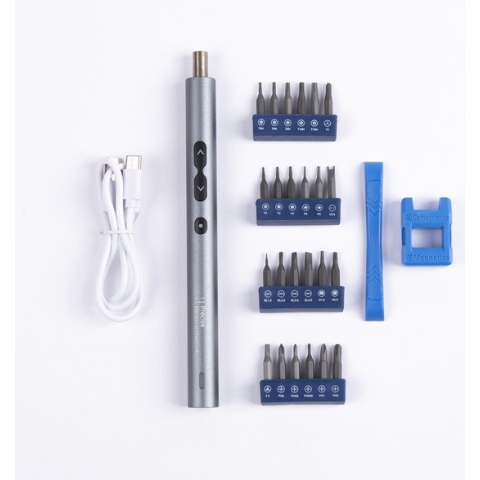 Allroads - Elektrische - Precisie - Schroevendraaier - Bitset - 28-in-1 - Ledlamp - Bolkop - Kruiskop - Schroefmachine - Batterij - Boor - Gereedschapsset - Schroevendraaierset - Schroefboormachine - Horlogegereedschap