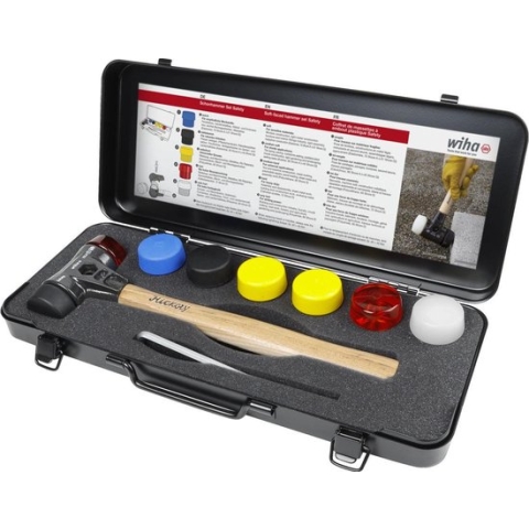 Wiha 44008 8-Delige Kunststoffe Hamerset Safety - incl. assorti slagkoppen in box