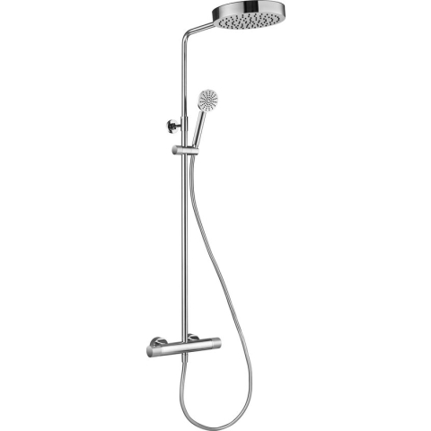 Ben Engraved Line regendoucheset Ø25cm chroom