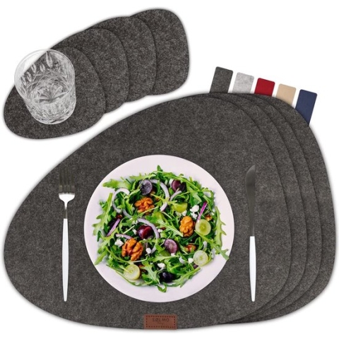 Placemat – Set van placemats – Eetkamer accessoires – Luxe placemats – Tafelen - Hittebestendig - Anti-Slip - Onderlegger – Afneembaar