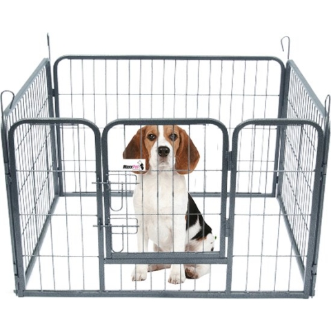 MaxxPet Puppyren - puppykennel - opvouwbaar- honden bench - puppy bench - 79x61cm - 4 delig
