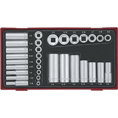 Teng Tools TTAF32 32-delige Doppenset - 3/8" en 1/4"