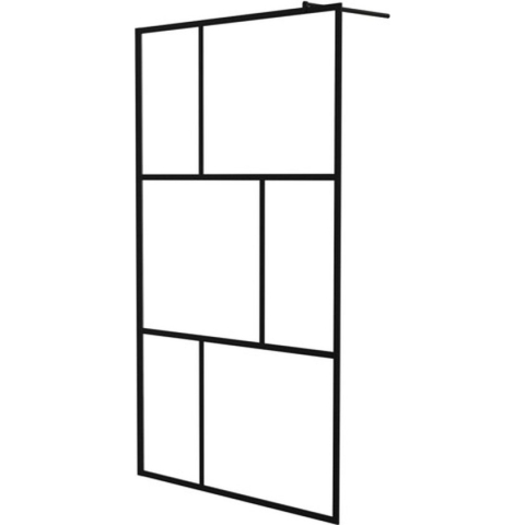 vidaXL-Inloopdouchewand-115x195-cm-gehard-glas-zwart