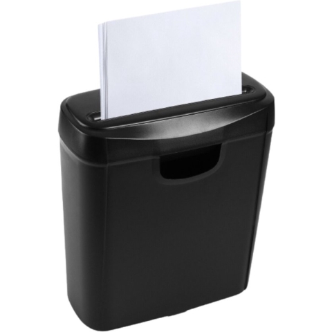 Intelectro Papierversnipperaar - De Perfecte Shredder voor Thuis en op Kantoor - Veelzijdige Versnipperaar - Stille Werking - Overhittingsbeveiliging - Versnipper Papier en Bankkaarten - Zwart - Levering Sneller dan Aangegeven!