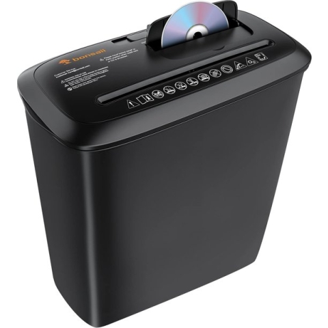 Intelectro Papierversnipperaar - Compacte en Krachtige Papierversnipperaar - Niet nodig om nietjes te verwijderen - Versnipperen van Papier/CD's en bankkaarten! - Zwart - Levering sneller dan aangegeven!