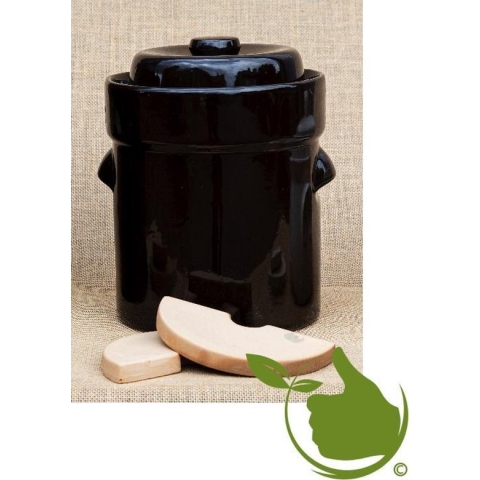 Zuurkoolpot - Fermentatiepot - Zuurkoolvat 5 liter met 2 verzwaringsstenen