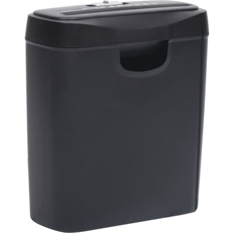 Papierversnipperaar Zwart 10 liter | 6 vellen tegelijk | Snijbeveiliging | Papierrecycling – Milieuvriendelijk – Versnipperen Papier – Vernietigen | Vanalles & nogwa