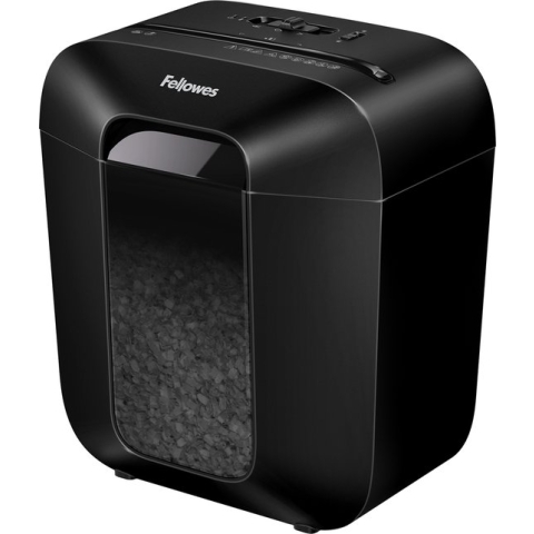 Fellowes Papierversnipperaar LX25M - Mini-Cut P4 - 6 vel - Zwart