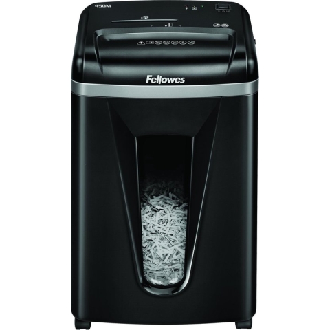 Fellowes papierversnipperaar 450M, P5 microsnipper, 9 vel, zwart