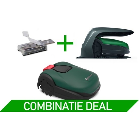 Robomow Robotmaaier RK2000 - 2000 m² 45% Helling Combo deal (RK2000 + RK Robohome + messenset) - Randmaaifunctie - grasmaaier