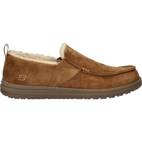 Skechers Melson heren pantoffel - Cognac - Maat 43