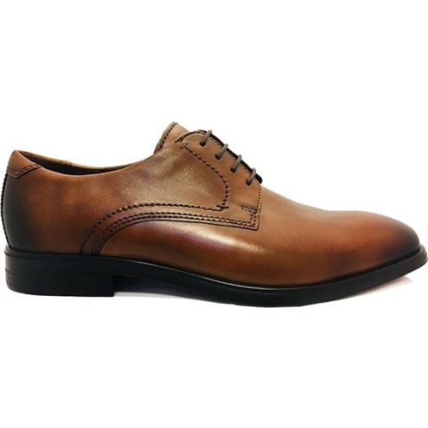 ECCO Melbourne heren veterschoen - Cognac - Maat 43