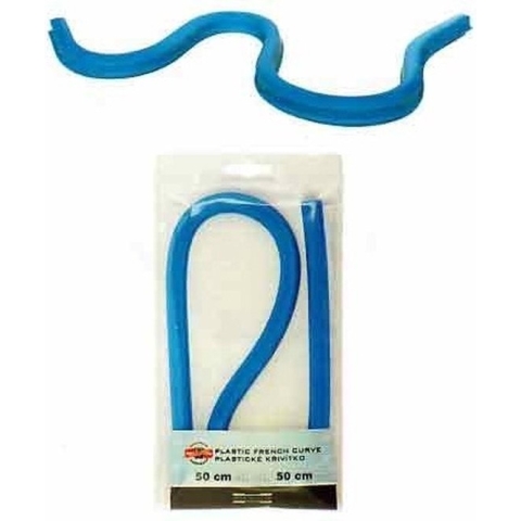 Flexibele lineaal, curve 50 cm, zonder maatverdeling