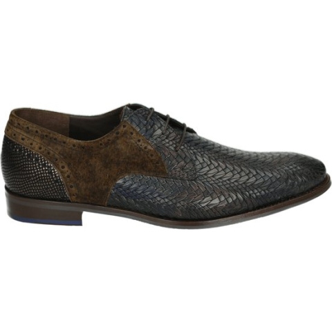 Floris van Bommel De Stapper 17.82 Heren Veterschoenen Bruin Divers | Kleur Bruin Divers| Maat 40,5