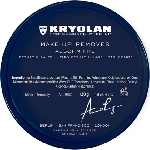Kryolan make up remover, abschminke tbv suprcolor vetschmink 120 gram