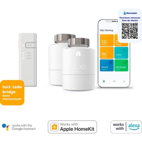 Tado Bundle - Smart Radiator Thermostat Starterkit V3+ & SRT 1 Pack