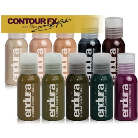 EBA Endura Alcohol-Based Airbrush Contour Pro Pack, 10x30ml (by Joel Harlow)
