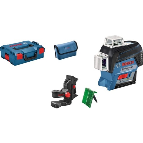 Bosch GLL 3-80 CG SOLO 12V Li-Ion accu kruislijnlaser body in L-Boxx - Groen