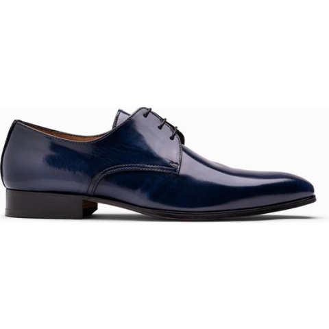 Paulo Bellini Lucca Heren Geklede Veterschoenen Blauw Lak