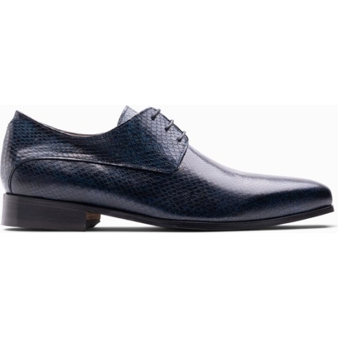 Paulo Bellini Lodi Heren Veterschoenen Blauw Slang