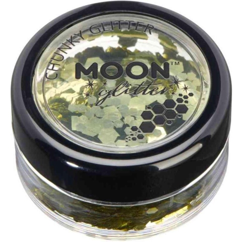 Moon Creations - Moon Glitter Classic Chunky Glitter Glitter Makeup - Goudkleurig