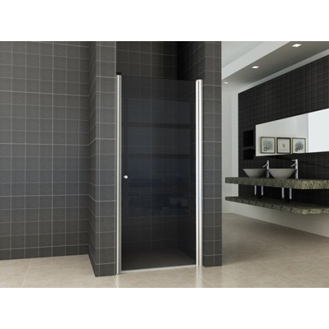 Bally Smoke Nisdeur Met Profiel 60x200cm 8mm Antikalk Veiligheidsglas Met NANO Coating Rookglas