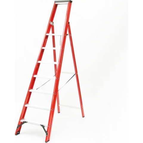Kelfort Plateautrap Magnus, met beugel, 1x7 treden (Prijs per stuk)