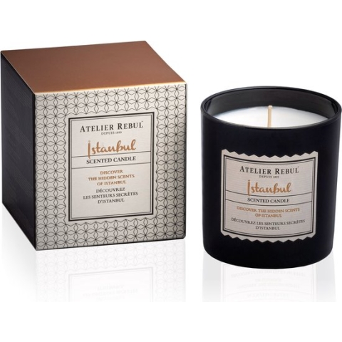 Istanbul Geurkaars Atelier Rebul (210g) - 45 Branduren - Sojawas - Houtige & Kruidige Geur