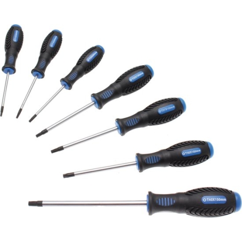 BGS Schroevendraaierset Torx met boring T10 - T40 7 delig
