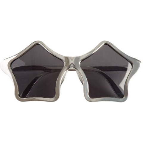 Boland - Partybril Ster assorti - Volwassenen - 60's & 70's - Hippies & Flower Power, 80's & 90's - Disco - 60's & 70's - Hippie & Flower Power