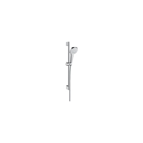 Hansgrohe Croma Select E Vario glijstangset met Croma Select E Vario handdouche EcoSmart 65cm met Isiflex`B doucheslang 160cm wit/chroom