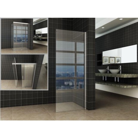 Wiesbaden Side Zijwand voor Softclose 2.0 Schuifdeur 100 x 200 cm. - 8 mm. Nano
