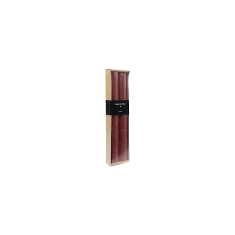 2 stuks Non-Branded Kaarsen Vela 25 cm Wax Rood