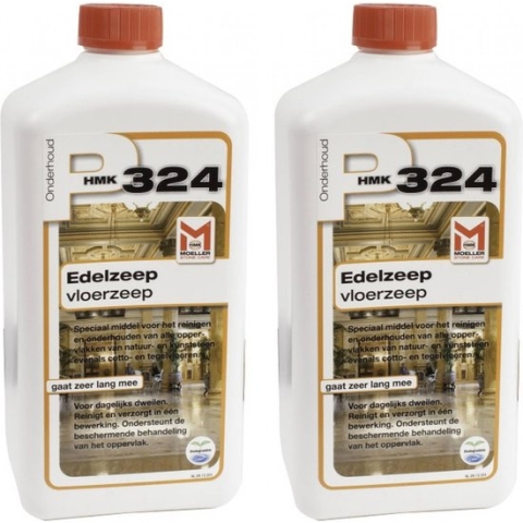 HMK P324 Vloeibare Edelzeep - 2 Stuks - Voordeelverpakking - voor Vloer