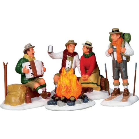 Lemax Kerstdecoratie Lemax - Alpine Ski Party, S/4, b/o (4.5V)