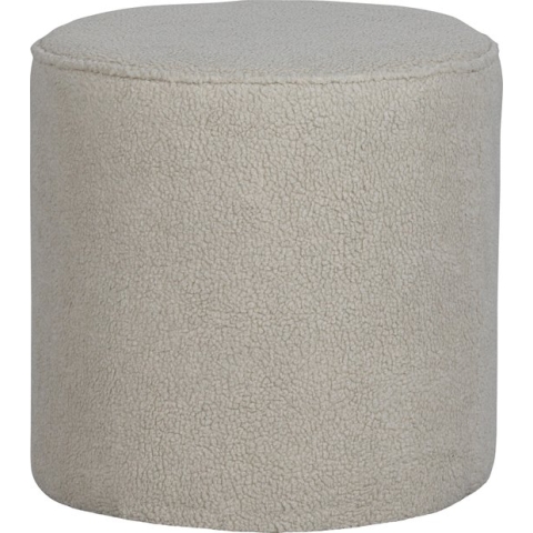 WOOOD Sara Poef Hoog - Teddy - Off White - 46x46x46
