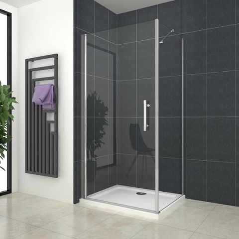 90x70cm Douchecabine met 1 draaideur 195 cm hoog ,6mm Nano Coating Veiligheidsglas.
