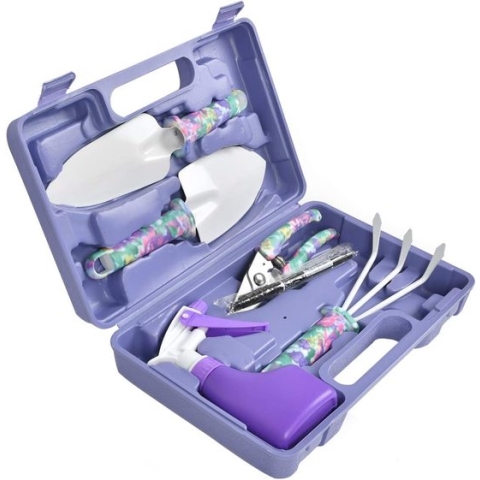 Tuingereedschap Set-Tuinieren Geschenken voor Vrouwen, 5 Stuks Lichtgewicht Tuingereedschap Kit Antislip Handgreep, Tuin Handgereedschap Geschenken