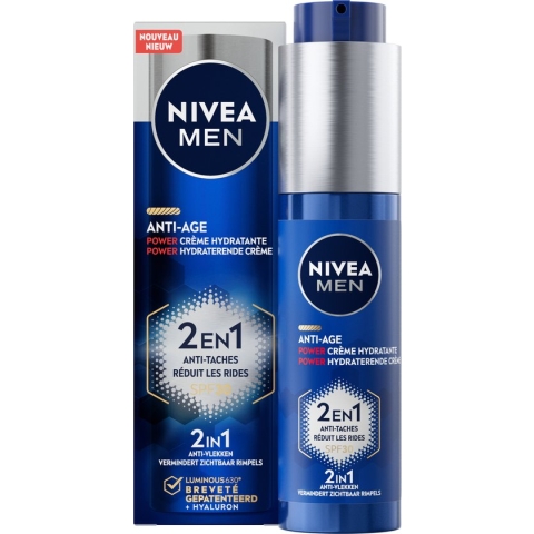 NIVEA MEN - Anti-Age - 2 in 1 Power - Hydraterende Crème - SPF 30 - 50ml