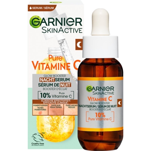 Garnier SkinActive 10% Pure Vitamine C* Anti-Pigmentvlekken Nachtserum 30 ml