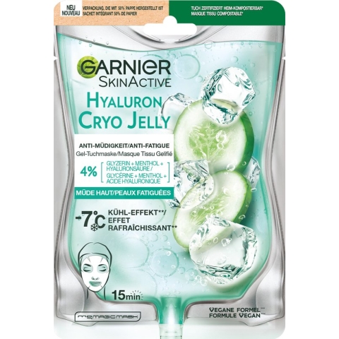 Garnier SkinActive Cryo Jelly Anti-Vermoeidheid Gezichtsmasker met Hyaluronzuur