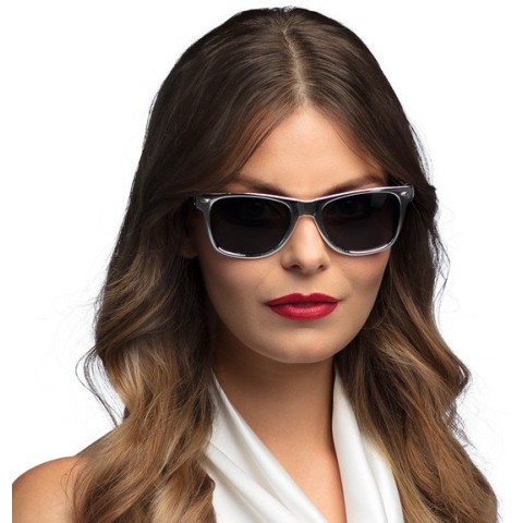 Boland - Partybril Dance zilver Zilver - Volwassenen - Glitter and Glamour - Glitter and Glamour