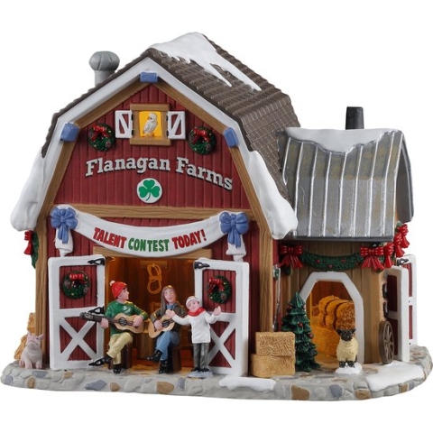 Lemax - Talent Contest At Flanagan's Barn, B/o Led - Kersthuisjes & Kerstdorpen