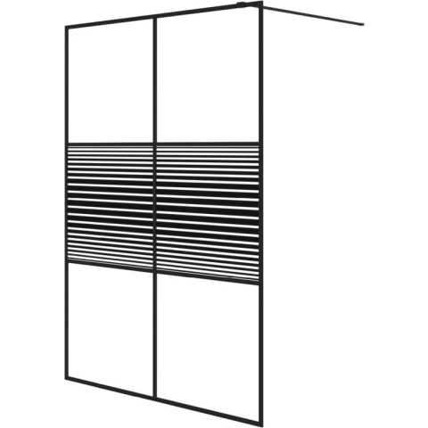 vidaXL-Inloopdouchewand-140x195-cm-transparant-ESG-glas-zwart