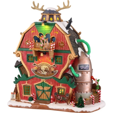 Lemax - Santa's Reindeer Training Academy, B/o (4.5v) - Kersthuisjes & Kerstdorpen