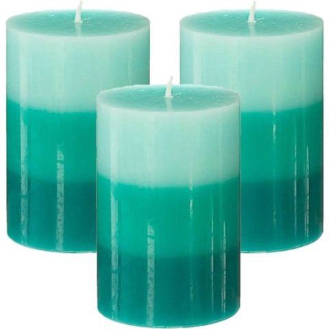 Geurkaarsen Nina - 3x stuks - Tiare bloem - 45 branduren - 7 x 10 cm